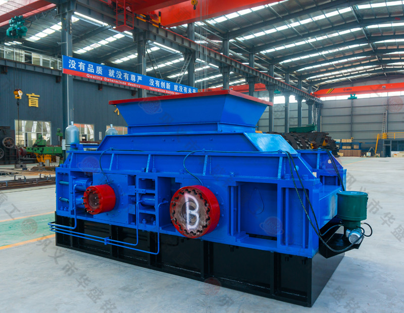 葉巖石破碎機(jī)，雙齒輥破碎機(jī)華盛銘重工試機(jī)